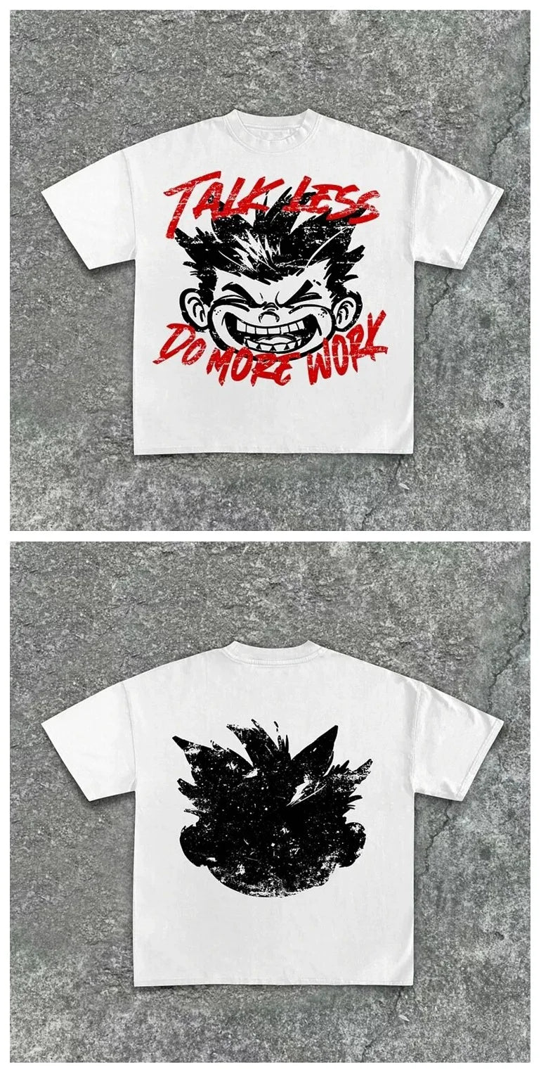 Street wear T-shirt Men's Hip Hop 100% cotton breathable short sleeve