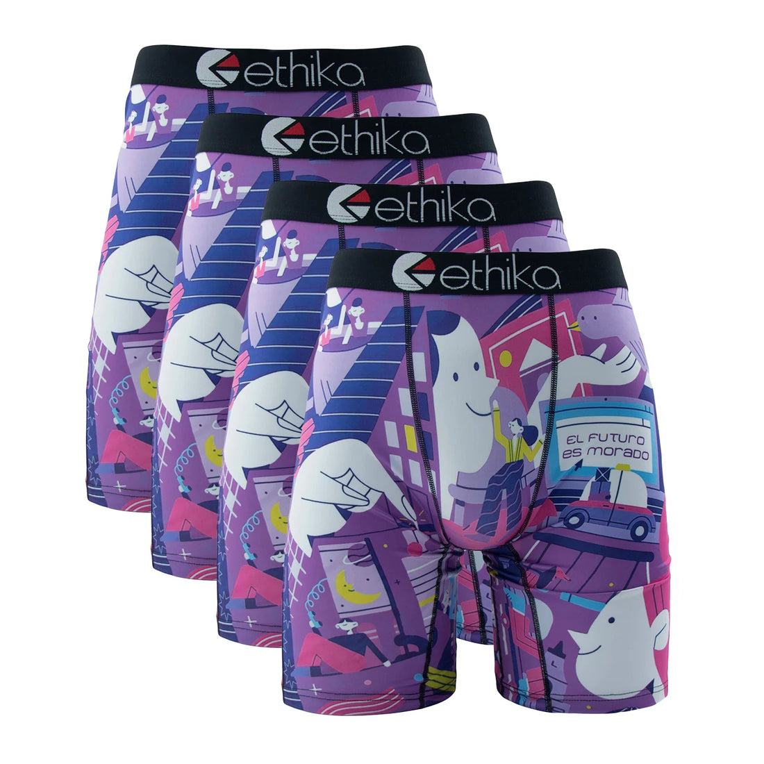 4Pcs ETHIKA Sexy Men Underwear Boxer