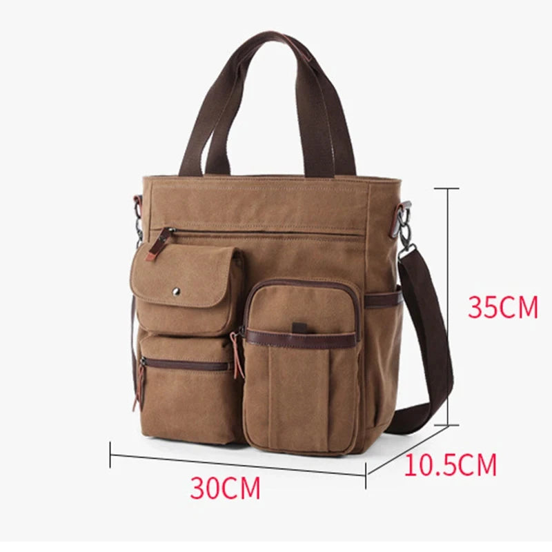 Canvas Messenger Bag Crossbody Unisex for Travel