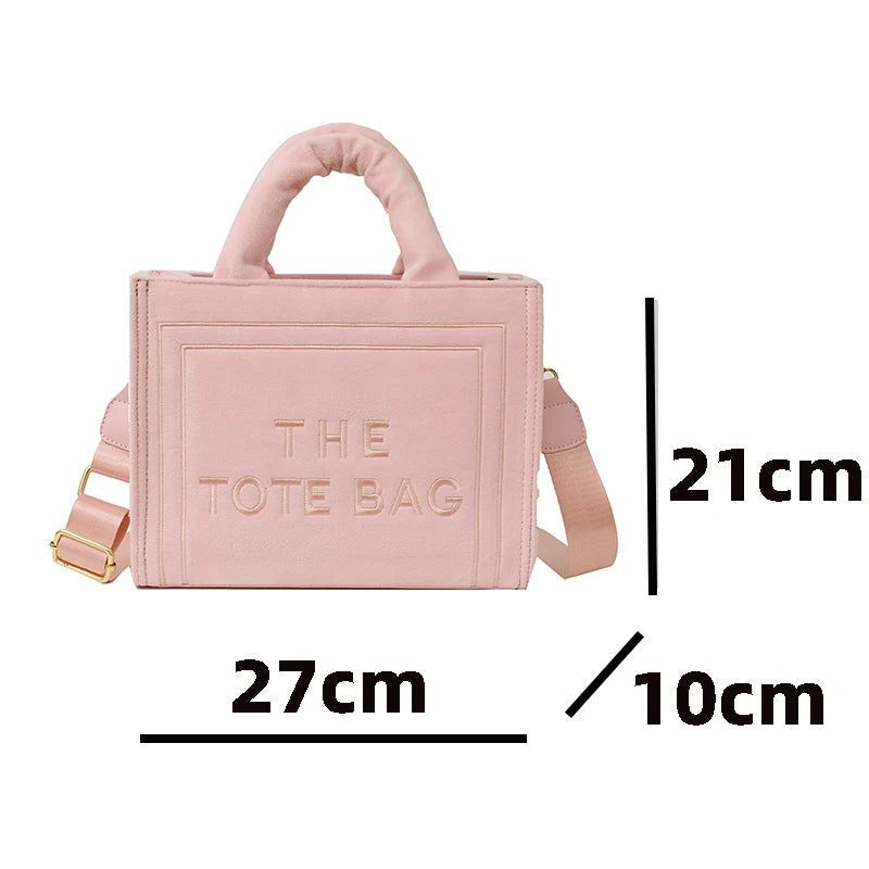 Tote Bag Handbag Female Square Stylish Soft Shoulder Bags