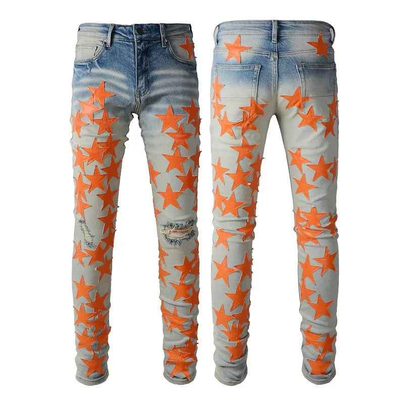 Amiri Men's Jeans Distressed Streetwear Denim Pants