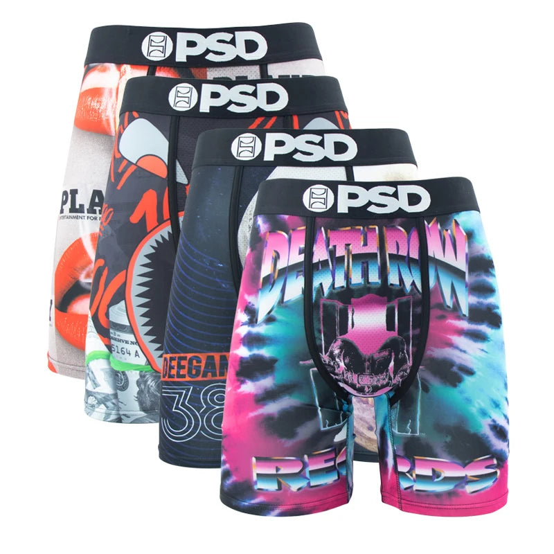 4Pcs PSD Sexy Men Underwear Boxer