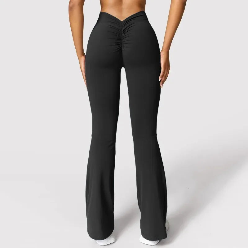 Gym Pants Solid Slim Latin Dance Trousers