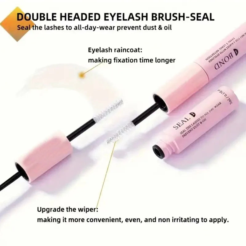 Lashes Glue and Seal Super Strong Hold Lash Extension and Lash Glue Remover