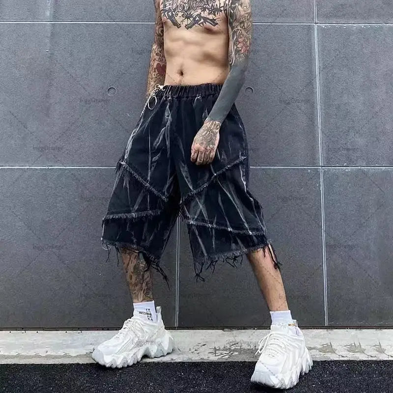 New American Street Hip-hop Fashion Designer Loose Suit Jeans Men
