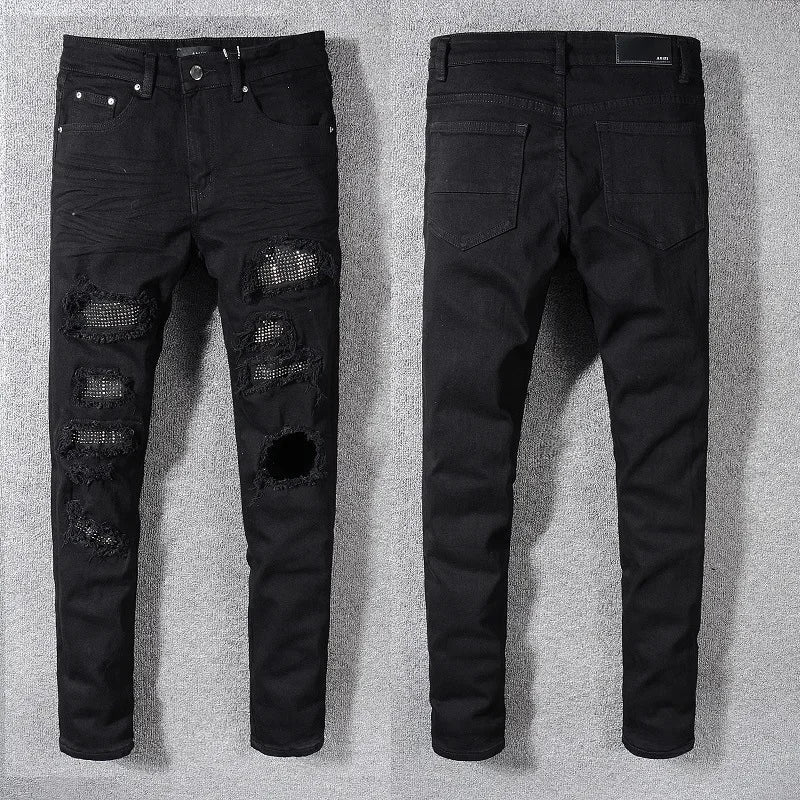 2025 Amiri Trendy American Style High Street Black