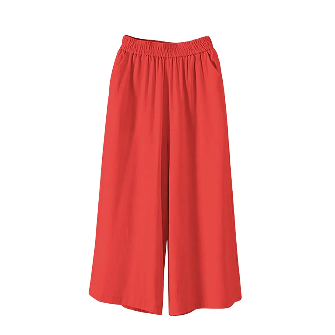 Casual and Versatile Lazy Style Wide Leg Pants With Pockets