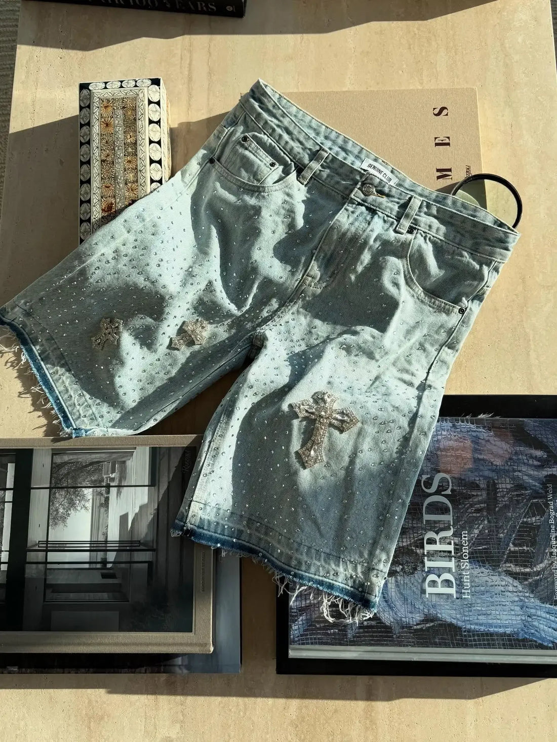 2025 classic trend street American loose low waist shorts