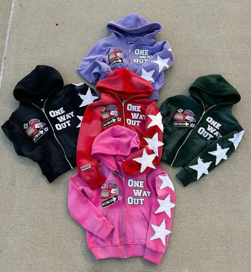 New retro punk oversized Men and Women hoodie sweatshirt hip-hop high street