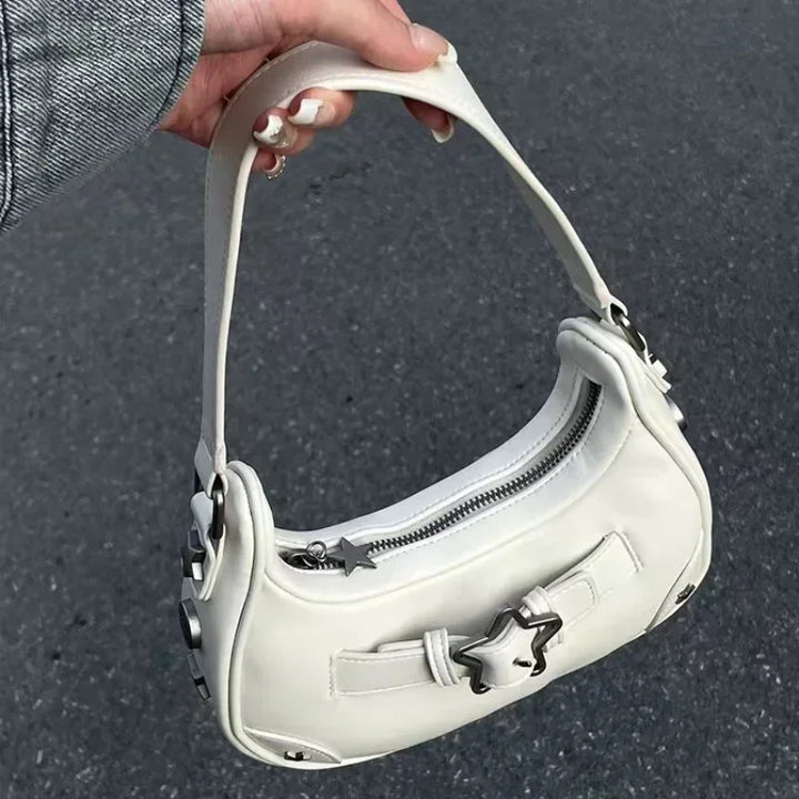 Vintage Korean Casual Cute Star Shoulder Tote Bag Ladies
