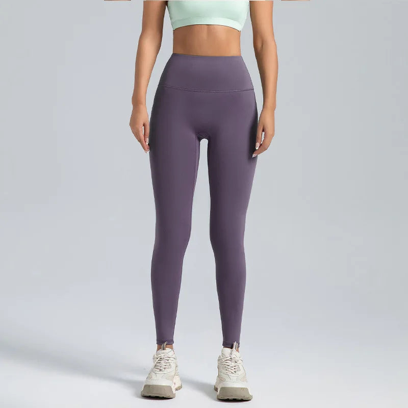 Yoga Pants with Abdominal Compression and Nude Running Leggings