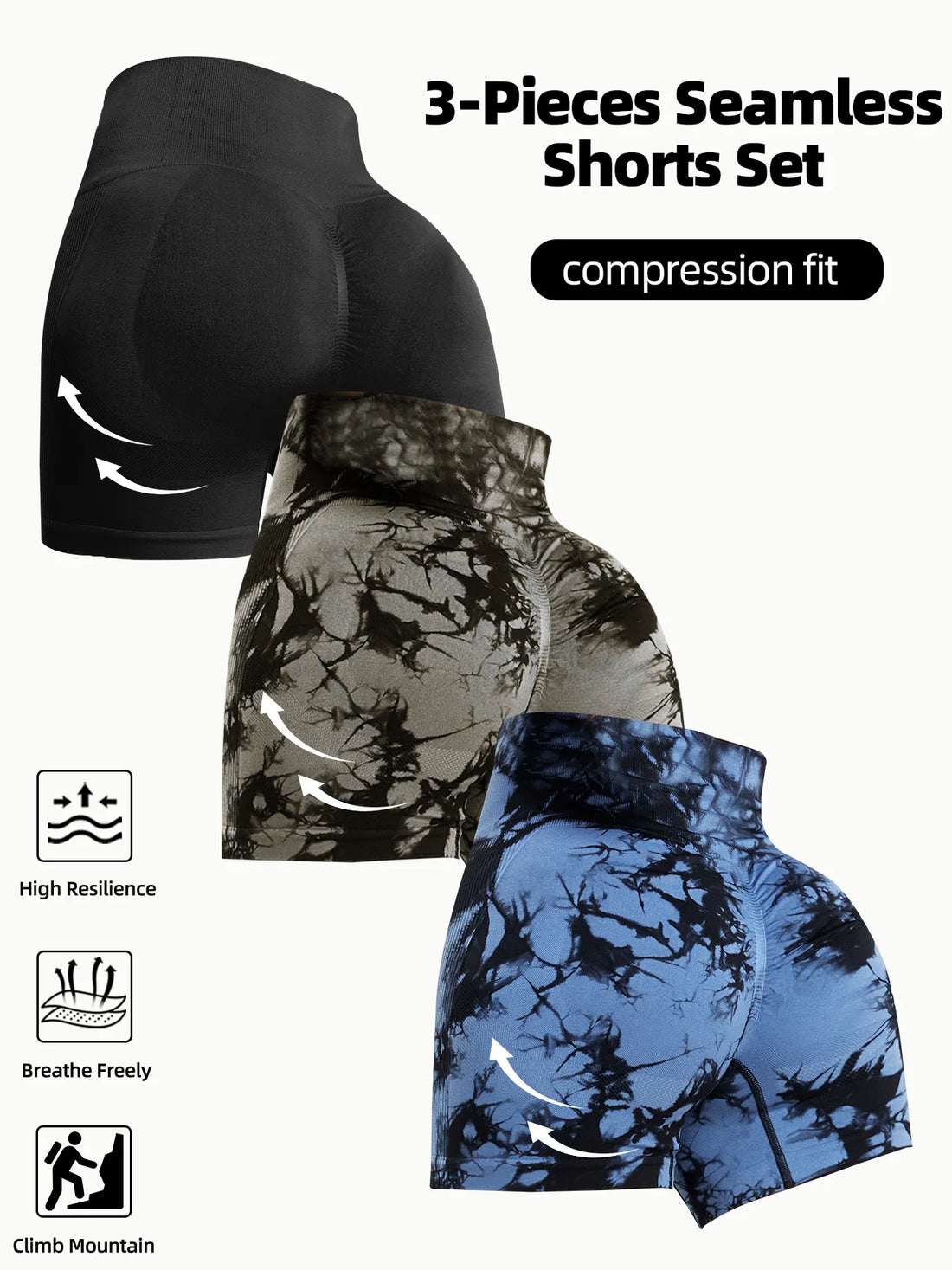 Women's Seamless Cycling Yoga Gym & Outdoor Shorts