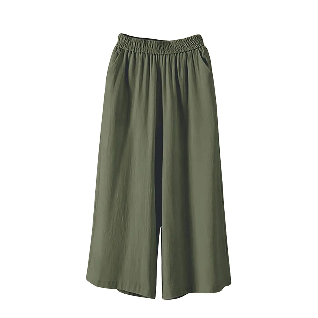 Casual and Versatile Lazy Style Wide Leg Pants With Pockets