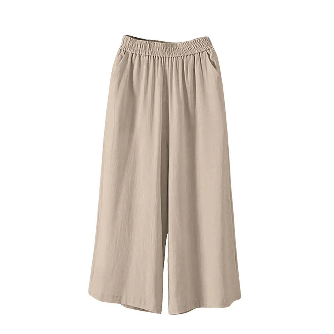 Casual and Versatile Lazy Style Wide Leg Pants With Pockets