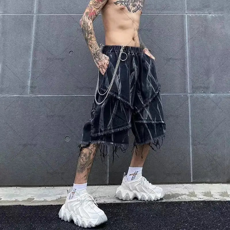 New American Street Hip-hop Fashion Designer Loose Suit Jeans Men
