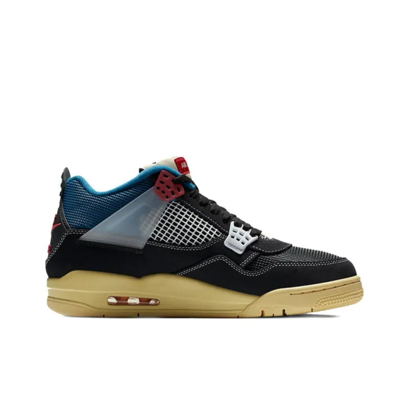 Jordan Retro 4-Style Sneakers – Off Noir Collab Edition