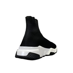 Balenciaga Speed Graffiti Trainers White Black Logo