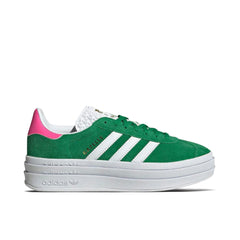 Adidas Gazelle Bold Green Lucid Pink Womens