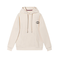 Gucci Cotton jersey hooded sweatshirt Beige